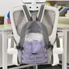 Mochila Pequeña Funcional Ligera de Bloques de Color Gris-Morado Estilo Japonés Estudiante Vacaciones Sensación Energética Mochila para Viajes al Aire Libre Senderismo