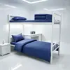 Conjunto de Lençol e Capa de Edredom de Três Peças, Algodão Puro, Capa de Edredom Azul Chama Resistente ao Fogo, Colcha para Uso em Dormitório, Conjunto de Roupa de Cama de Seis Peças