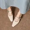 Súper Hermosos~ Zapatos Mary Jane de Mujer con Tacón Grueso y Correa Única con Tacón de 3.5cm, Tallas 33-43, Tallas Grandes para Ventas Transfronterizas