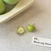 Súper Lindo~ Collar de Manzana Verde Lindo e Infantil para Mujer, Diseño de Nicho, Collar Elegante, Dulces Accesorios de Suéter para Chicas