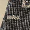 Vestido Pequeno Estilo Coreano Chanel para Crianças, Roupa para Meninas Bebês Primavera e Outono 2023, Vestido Princesa com Colete, Vestido Colete para Meninas