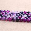DIY Piedra Bruta Cristal Cuentas Sueltas Accesorios para Abalorios Ágata Rayada Púrpura Cuentas Sueltas Joyería de Ágata Rayada Púrpura Semiterminada