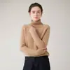 Suéter de inverno 100% caxemira pura com gola alta para mulheres, suéter de caxemira de cabra amigo da pele, solto e grosso com mangas raglan, blusa de base tricotada