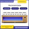Mesa de tempero self-service de loja de panela quente mesa de mergulho refrigerada comercial de aço inoxidável Malatang mesa de molho pequeno mesa de molho