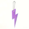 Llavero reflectante transfronterizo, accesorio reflectante de seguridad nocturna, colgante de advertencia para mochila, PVC, colorido, personalizable