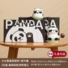 Taza de té de panda, taza de cerámica, taza de café creativa con separación de té, regalo de oficina y negocios, logotipo grabado