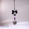 Woo Woo original morado negro metal amor dulce genial estilo chica caliente Millennium gu bolso de cadena colgante para teléfono móvil libro de tarjetas cadena colgante