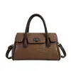 Bolso de Mano de Gran Capacidad para Mujer Estilo Nuevo Atmosférico Bolso de Hombro Cruzado Moda Atmosférica Cuerda de Piel Suave Bolso de Madre Bolso de Suegra