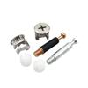 Jinrongda muebles dos en uno accesorios de gabinete sujetadores rueda excéntrica sólida conector tres en uno accesorios de ferretería