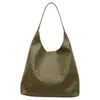 Bolsa de Palha Tecida Feminina 2026 Outono Novo Estilo Tendência Grande Capacidade Bolsa de Ombro Único Bolsa de Mão para o Trabalho Bolsa Feminina Bolsa Bolinho
