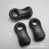 Fábrica direta nylon orelhas grandes ABS orelhas pequenas jaqueta de baixo fivela de cordão deslizante fivela de orelha pequena de furo único