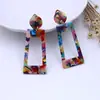 Explosiones de color de AliExpress aretes acrílicos sin perforaciones comercio electrónico transfronterizo caliente joyería de clip para oreja simple para mujer al por mayor