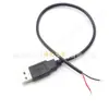 Cabo de carregamento USB macho de 1 metro 1m cabo de alimentação de cabeça única cauda descascada solda de estanho cabo de dados fio de solda para barra de luz LED