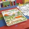 Compra directa transfronteriza póster para colorear libro para colorear con temática de dinosaurios libro de dibujo para niños exploración divertida iluminación garabateo y coloreado