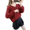 Suéter de Punto Calado de Color Sólido Versátil para Mujer Nuevo 2023 Primavera y Otoño Cuello en V Moda Blusa Suelta Delgada Suéter de Moda para Mujer