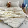 Colcha de Aire Acondicionado, Tipo Verano a Colcha de Verano Refrigerante de Soja para Niños, Colcha Fina para Bebé Individual Lavable a Máquina, Colcha de Verano para Dos Personas