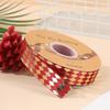 Cinta de Poliéster Termoestable de 2.5cm de Ancho con Bronceado Diamantado, Barra Yum Hecha a Mano DIY, Cinta de Regalo para Caja de Regalo Navideña, Venta al por Mayor