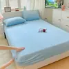 Juego de sábanas y fundas de almohada de terciopelo de leche, color sólido, grueso y de alto peso, tres piezas, liso y simple, juego de dos piezas para estudiantes, suave y acogedor