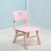Cadeira Urso de Amor Elevatória. Cadeira de plástico para crianças com encosto ajustável. Mesas e cadeiras de jardim de infância. Bancos de estudo
