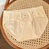 Pelúcia Grossa Tridimensional de Cordeiro Algodão Puro Alta Classe Algodão para Bebê Cintura Média Roupa Íntima Macia Algodão de Menina Cueca