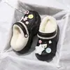 Entrega Rápida en Stock Zuecos de Felpa Eva Invierno 2025 para Mujer, Adecuados para Usar al Aire Libre, Dormitorio Estudiantil, Lindos, Cálidos, Absorbentes de Sudor Algodón de Perro