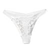 Tanga al por mayor de encaje de color sólido de alta elasticidad sexy de algodón entrepierna tanga damas Amazon transfronterizo