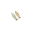 Colgante de acero inoxidable dorado macizo para gotas de aceite de pescado transfronterizo, accesorios de joyería para collares personalizados estilo europeo y americano, venta al por mayor
