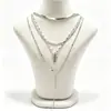 Cadena de Perlas Oceánicas de Venta Caliente Transfronteriza Europea y Americana Cadena para Clavícula de Mujer Colgante de Estrella de Mar y Concha Collar Multicapa Apilable Venta al por Mayor