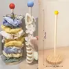 Organizador de Gomas para el Cabello de Escritorio Creativo Estrella Gomas para el Cabello Madera Exhibidor de Almacenamiento Diadema Aro para el Cabello Pinza de Tiburón Estante de Almacenamiento