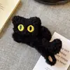 Pinza de agarre para el pelo de gato linda tridimensional de felpa de otoño e invierno 2024 nueva versión coreana de la pinza para el pelo placa trasera para la cabeza pinza de tiburón