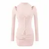 Conjunto de saia de duas peças estilo desejo puro coreano para atacado transfronteiriço, saia bodycon que valoriza a silhueta com estampa de personagem de mangá coreano e top de manga longa