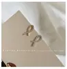 Pendientes de Plata de Ley S925 con Cierre de Mariposa Pendientes para Mujer Estilo Nuevo 2025 Estilo Popular Estilo Extranjero Lujo de Alta Gama Nicho Pendientes Accesibles Verano