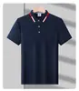 Camisa Polo de Algodón Seda de Hielo Camiseta de Hombre Verano Logo Personalizable Publicidad Camisa Cultural Ropa de Trabajo Uniforme de Fábrica Equipo Empresa