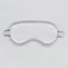 Nova máscara de dormir para os olhos em seda artificial dupla face, máscara para os olhos bloqueadora de luz com tiras elásticas, adequada para viagens, cochilos e proteção ocular em aviação.