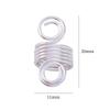 Qk170 Anillo de Aluminio de Hierro para Extensiones de Cabello Trenzas Rastas Accesorios de Joyería de Aleación de Zinc DIY Suministro Directo de Fábrica Colgante