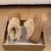 Pantuflas peludas de suela gruesa, zapatos de algodón para mujer, nuevo estilo de invierno 2026, pantuflas estilo Birkenstock con forro de felpa, pantuflas cerradas cálidas y acogedoras
