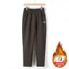 Pantalones de madre, nuevos pantalones casuales de lana de otoño para mediana edad y ancianos, elegantes pantalones largos de primavera y otoño, pantalones rectos de cintura alta elásticos