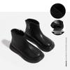 Botines Cortos de Piel Suave para Niñas, Botas Individuales para Niños, Nuevos Zapatos para Niños Otoño e Invierno 2026, Botas de Algodón Forradas de Felpa, Botas Ligeras de Suela Suave