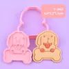 Molde para Estampar Galletas DIY Serie Perros Mascotas con Diseño Realista de Prensa 3D, Imprescindible para la Interacción Padres e Hijos