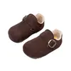 Zapatos de Algodón para Niñas 2026 Nuevo Invierno Suela Suave Cálidos para Niñas Felpa Adicional Versátiles Zapatos Birkenstock para Niños Zapatos de Invierno para Niños Medianos y Grandes