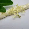 DIY handmade joias hairpin material atacado 35 * 39mm fino ramo acessórios de cabelo cocar joias acessórios de latão