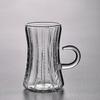 Taza y Platillo para Café Turco de Vidrio de Borosilicato Alto Hogareño Vidrio para Té Negro Vaso de Agua Exportación Transfronteriza Saudí Té de la Tarde