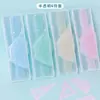 Conjunto de Régua de Desenho Colorido Macaron para Estudante Papelaria Criativa Simples Clássico Conjunto de Régua Transparente Régua de Plástico para Estudante