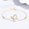 Pulsera de mariposa y perla de plata de ley 925 para mujer, estilo veraniego, elegante y de alta calidad.