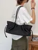 Bolsas2026 Nueva Bolsa Grande de Capacidad para Fitness y Viajes Bolso de Hombro Versátil para Mujer Bolsa de Hombro Ligera con Cordón Yuzi