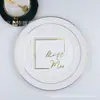 Servilletas de Papel Estampadas en Oro al por Mayor por Fabricante, 20 Hojas, Servilletas Desechables para Restaurantes Occidentales, Uso Comercial, Decoraciones para Fiestas Navideñas