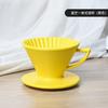 Taza Filtro de Cerámica de Color con Rosca y Asa V60 Taza Filtro para Café de Preparación Manual Olla para Compartir Soporte para Taza Filtro Utensilio para Café