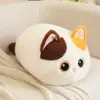 Gato Calicó Lindo, Gato Siamés, Gato Negro Juguete de Peluche, Muñeco de Gato con Forma de Pan, Animal de Peluche, Cojín de Confort