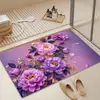 Envío Transfronterizo de Alfombrillas para Piso de Baño, Alfombrillas de Piso de Barro de Diatomeas, Felpudos Absorbentes de Agua y de Secado Rápido para Baño, Alfombrillas Antideslizantes para Puerta de Baño