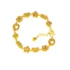 Ansioso(a) pelo mesmo estilo de Pulseira de Urso Homem de Gengibre da Loja de Ouro, Pulseira de Gato Desenho Animado Anime Fofa, Joias em Ouro de Areia com Alta Retenção de Cor